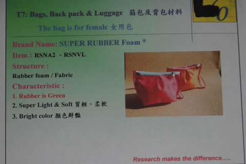 Bags and backpacks cork glue