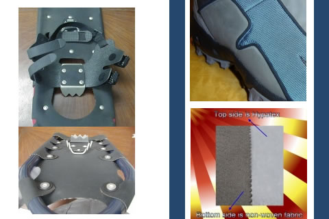 Snowshoes sports shoes industrial sole rubber fabric reinforcement rubber cloth