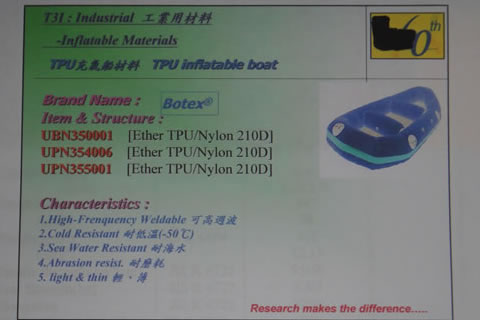 TPU inflatable boat fabric