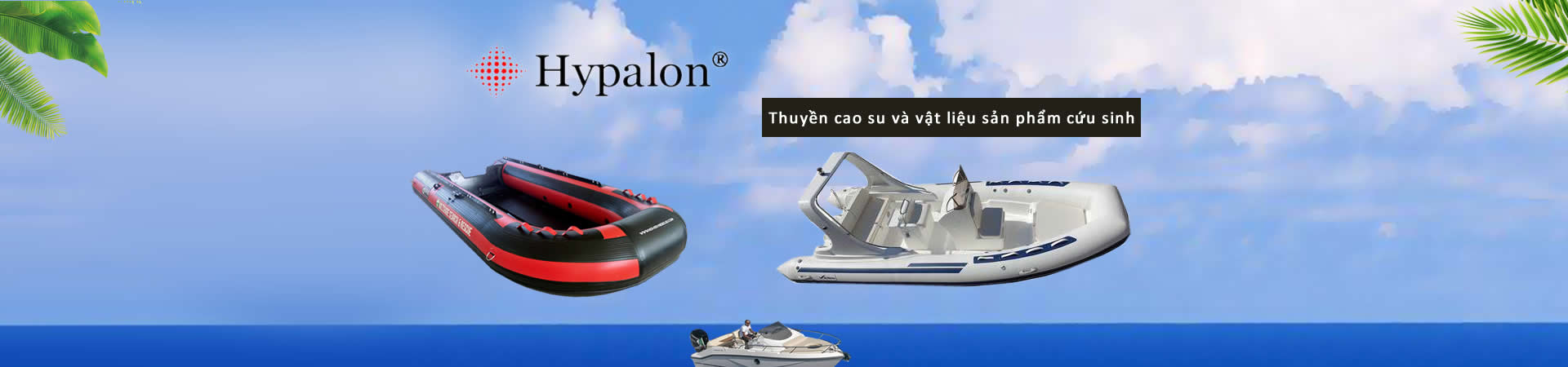 Thuyền cao su Hypalon và vật liệu sản phẩm cứu sinh