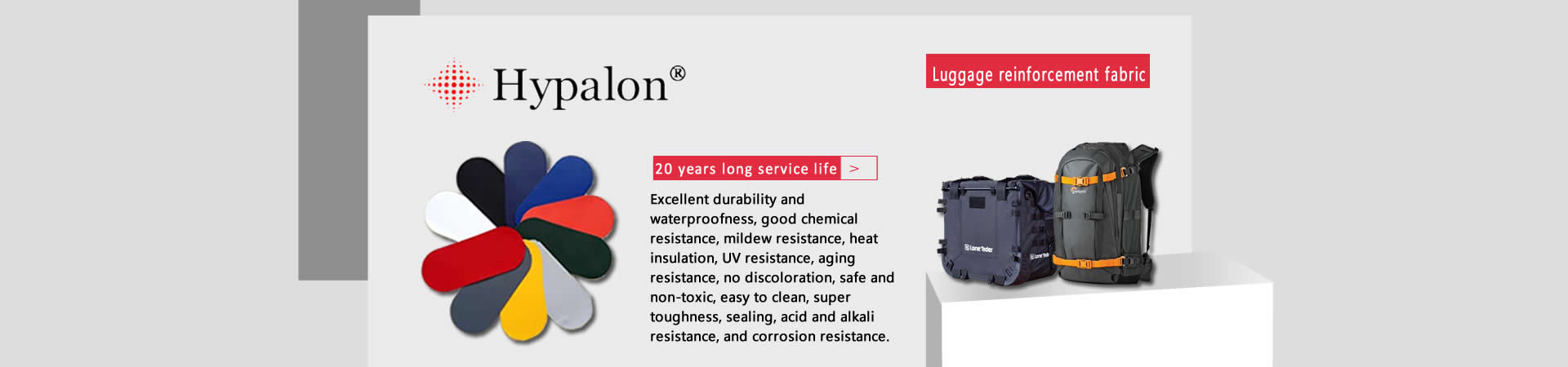 hypalon rubber luggage fabric, vải hành lý cao su hypalon,